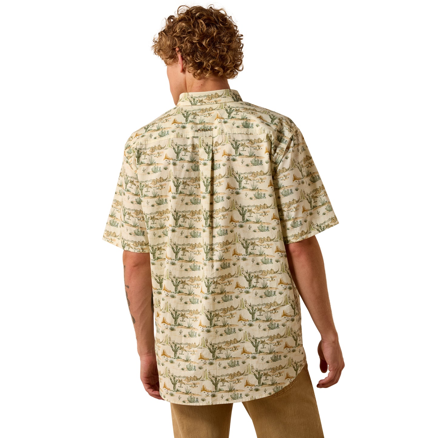 Men Ariat Shirt Sable (SS) 10073530
