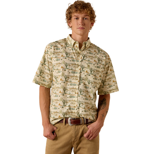 Men Ariat Shirt Sable (SS) 10073530