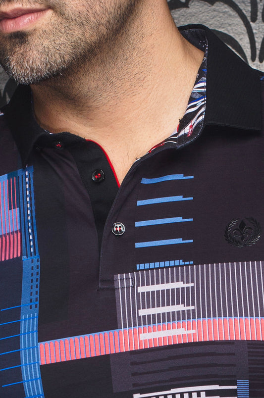 Men Au Noir Polo Sanremo Black
