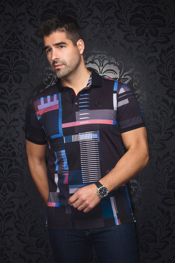 Men Au Noir Polo Sanremo Black