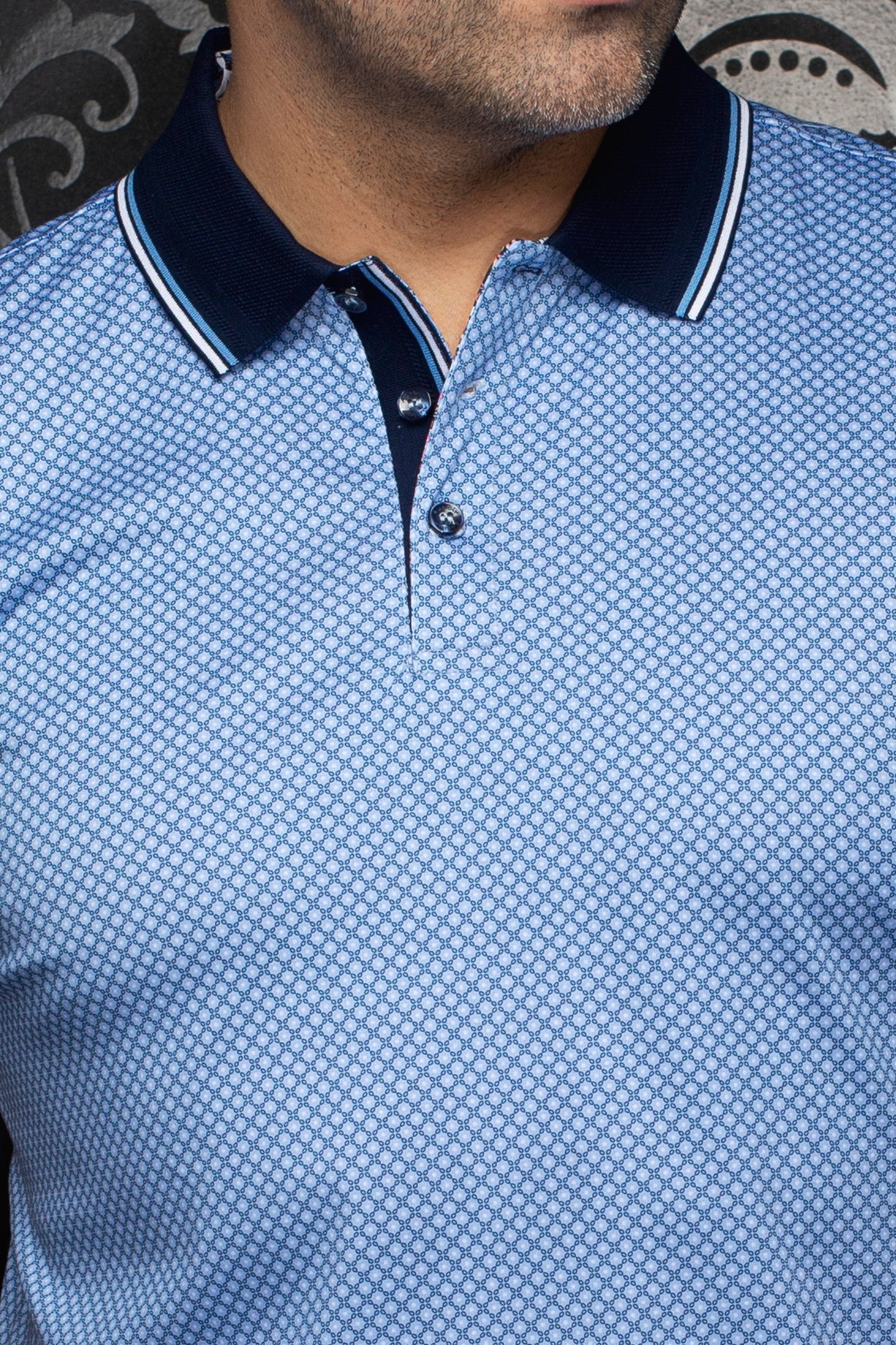 Men Au Noir Polo Seacliff Light Blue