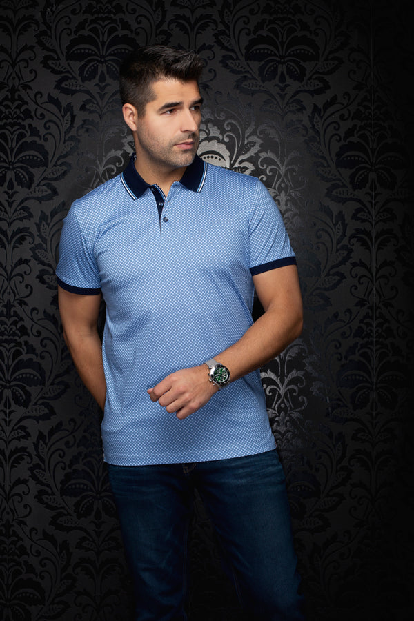 Men Au Noir Polo Seacliff Light Blue