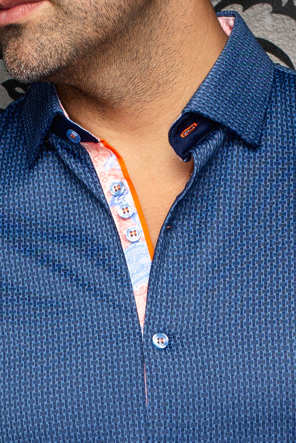 Men Au Noir Knit Shirt (SS) Sonoran Navy