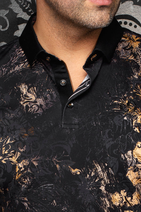 Men Au Noir Polo Sumatran Black