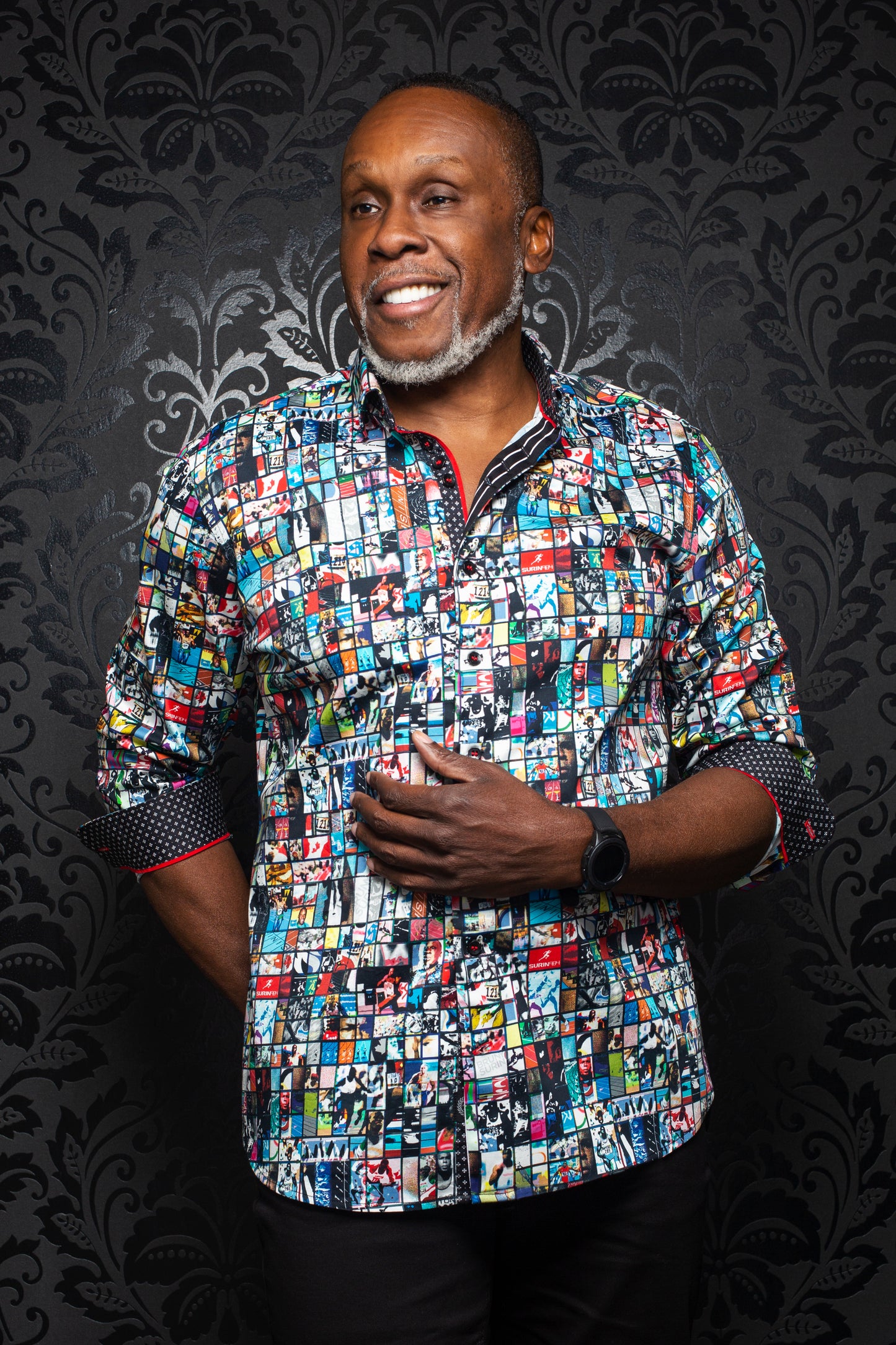 Men Au Noir Shirt Knit Surin Multi