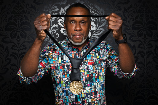 Men Au Noir Shirt Knit Surin Multi