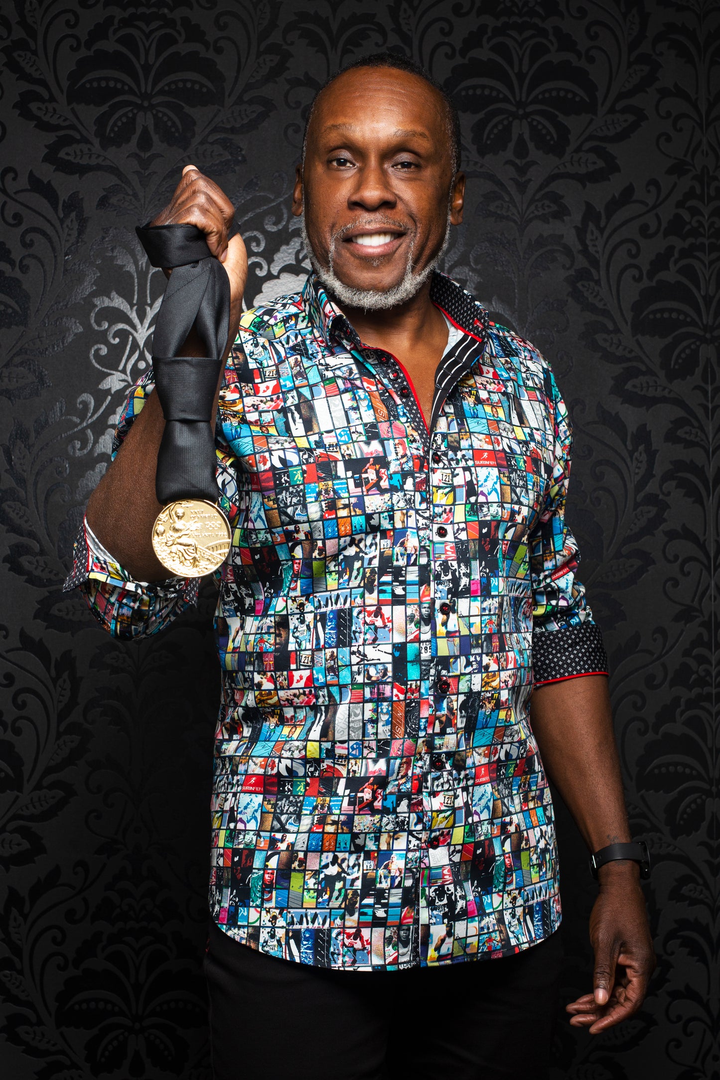 Men Au Noir Shirt Knit Surin Multi