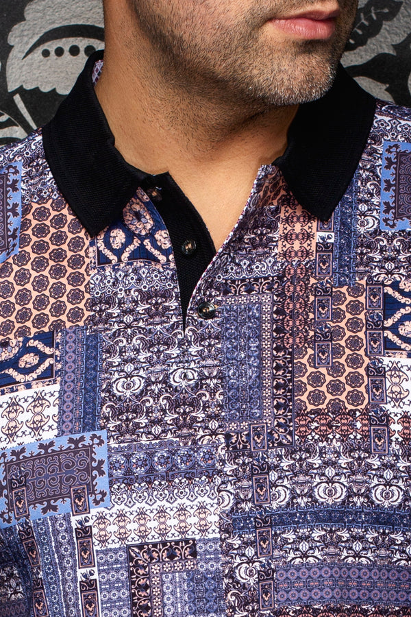 Men Au Noir Polo Tikal Indigo