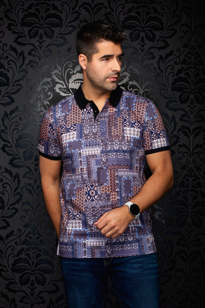 Men Au Noir Polo Tikal Indigo