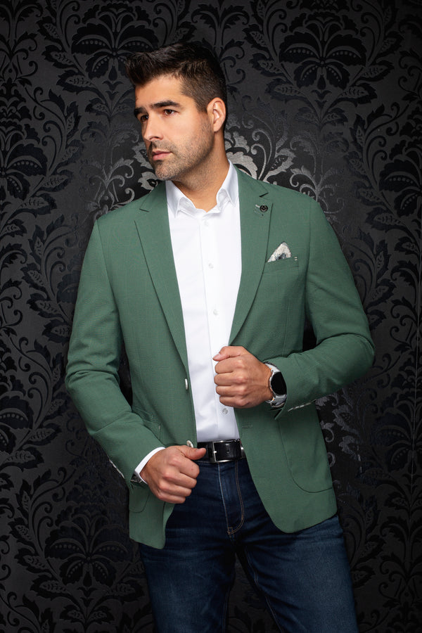 Men Au Noir Blazer Troy Green