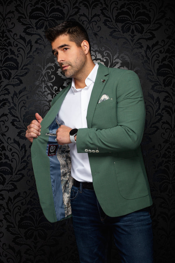 Men Au Noir Blazer Troy Green