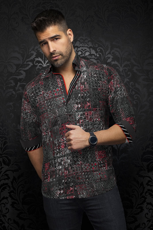 Men Au Noir Knit Shirt Turner Black