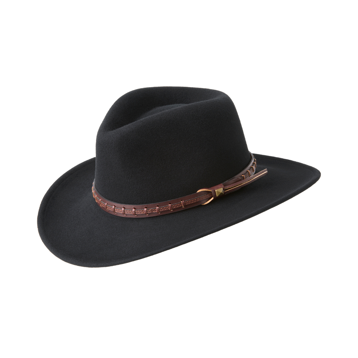 Men Bailey Felt Hat W05LFJ Firehole Black