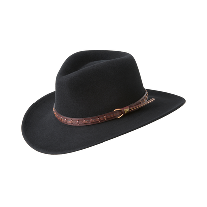 Men Bailey Felt Hat W05LFJ Firehole Black