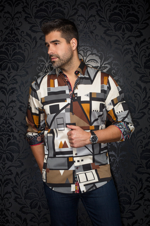 Men Au Noir Woven Shirt Waverly Black