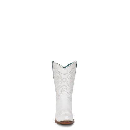 Cowhide Boots, Pointed Toe - Women Corral Ankle Boots Z5071