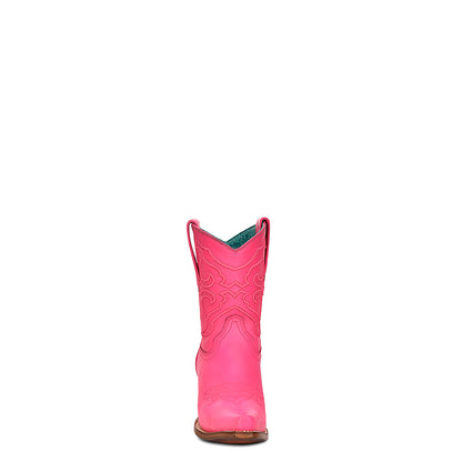 Cowhide Boots, Pointed Toe - Women Corral Ankle Boots Z5137