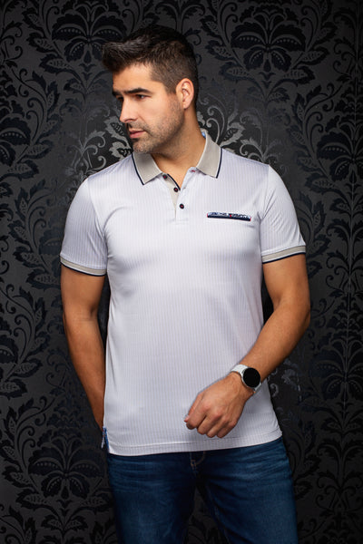 Men Au Noir Polo Zagora Sand