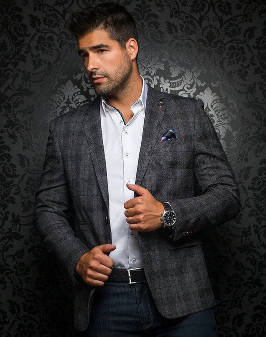 Men Au Noir Blazer Arnold Black