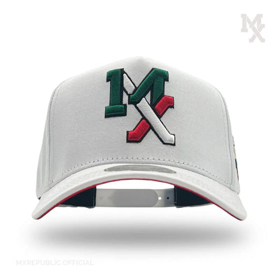 MX Baseball Cap Blanca Tricolor Trucker MX2006