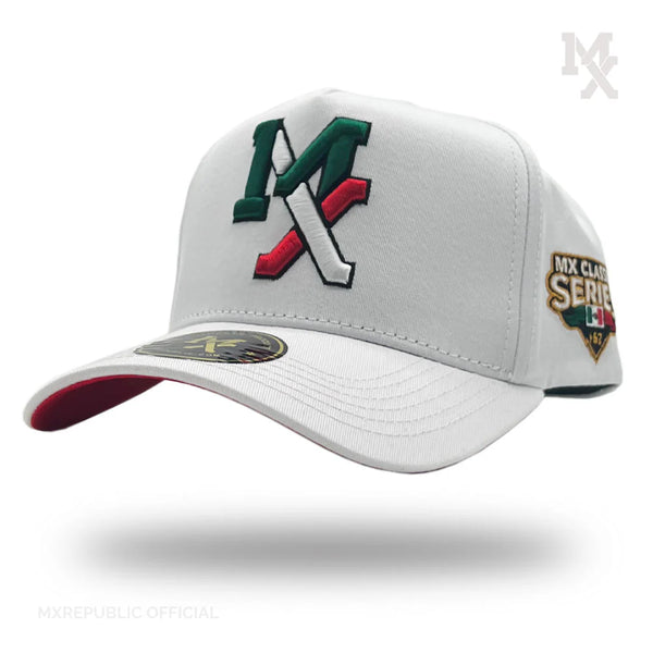 MX Baseball Cap Blanca Tricolor Trucker MX2006