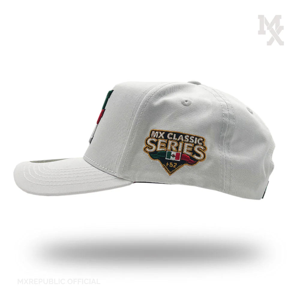 MX Baseball Cap Blanca Tricolor Trucker MX2006