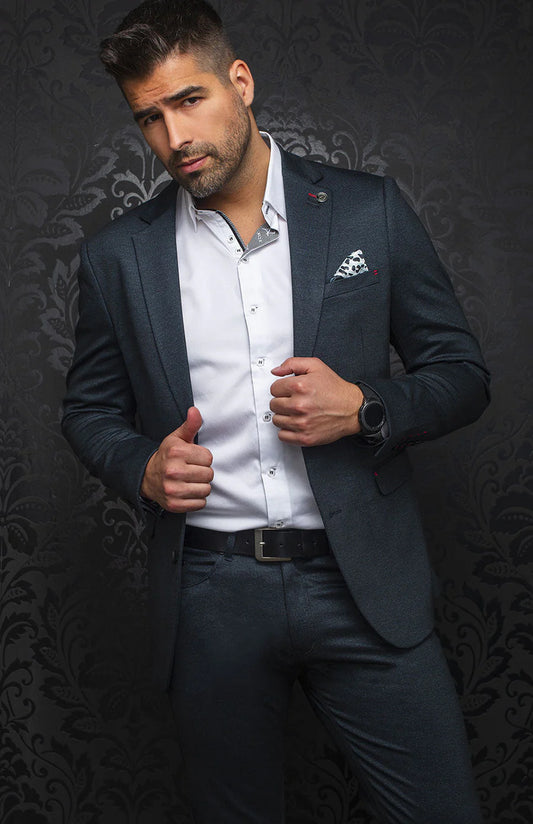 Men Au Noir Blazer Randolph Charcoal