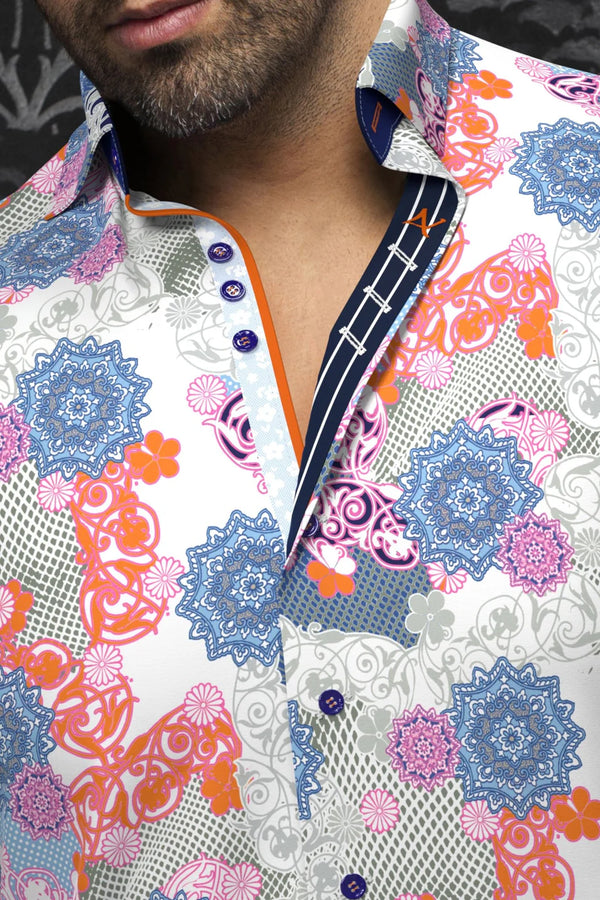 Men Au Noir Knit Shirt Albori Multi