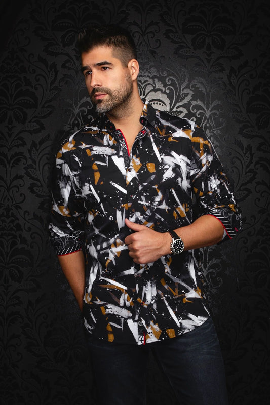 Men Au Noir Knit Shirt Zander Black