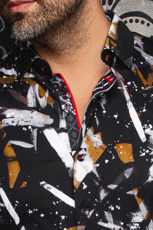 Men Au Noir Knit Shirt Zander Black