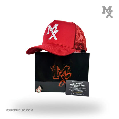 MX Baseball Cap Fire Flames Deluxe Limited Edition MX5009