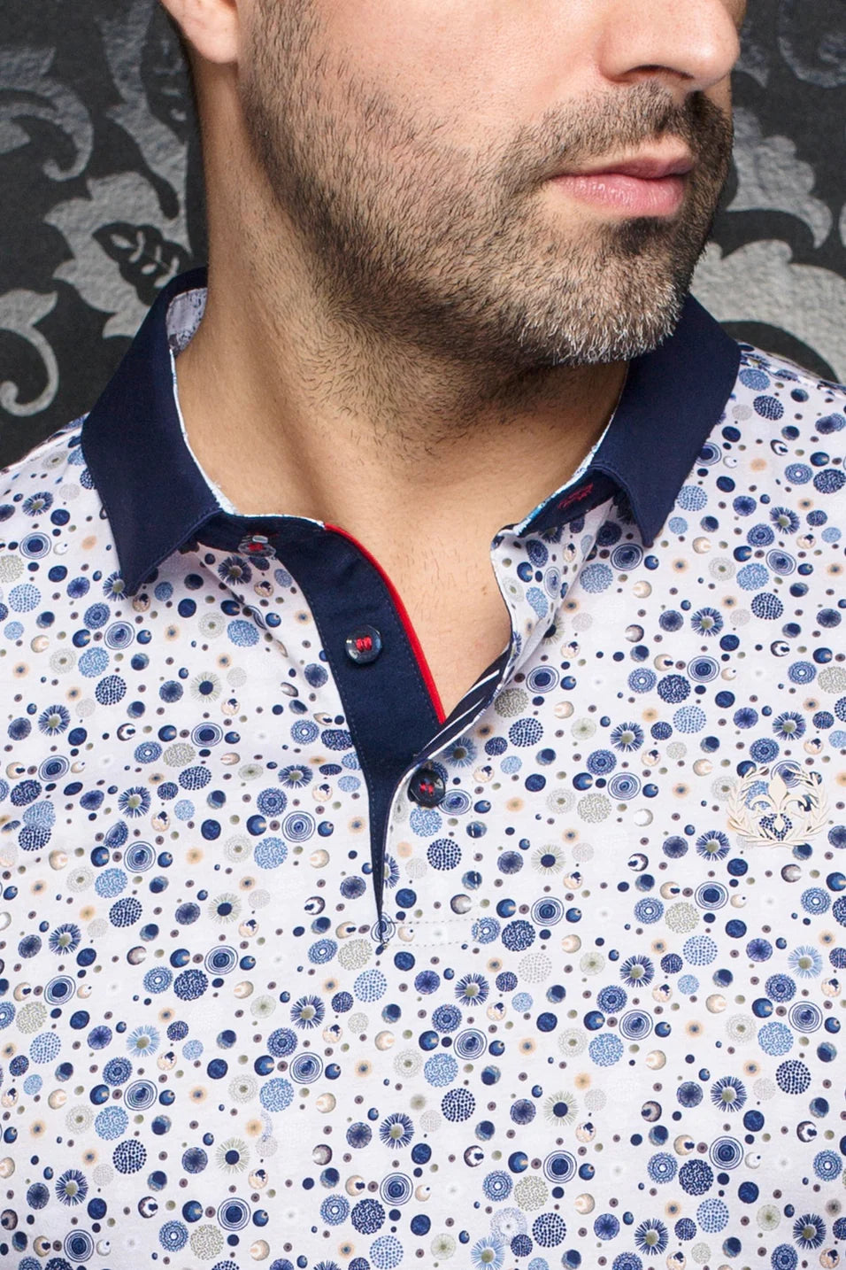 Men Au Noir Polo Adonis Stone