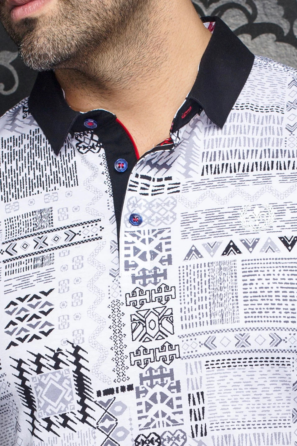 Men Au Noir Polo Azimut White