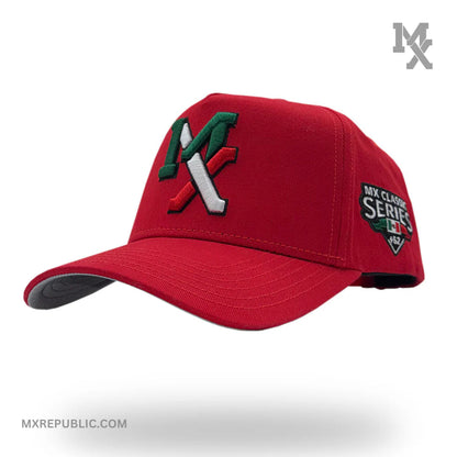 MX Baseball Cap Roja Tricolor MX1017