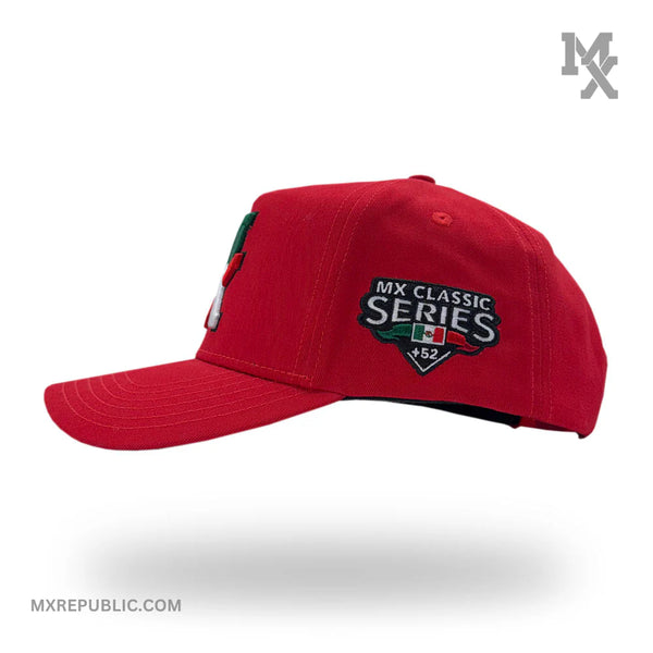 MX Baseball Cap Roja Tricolor MX1017