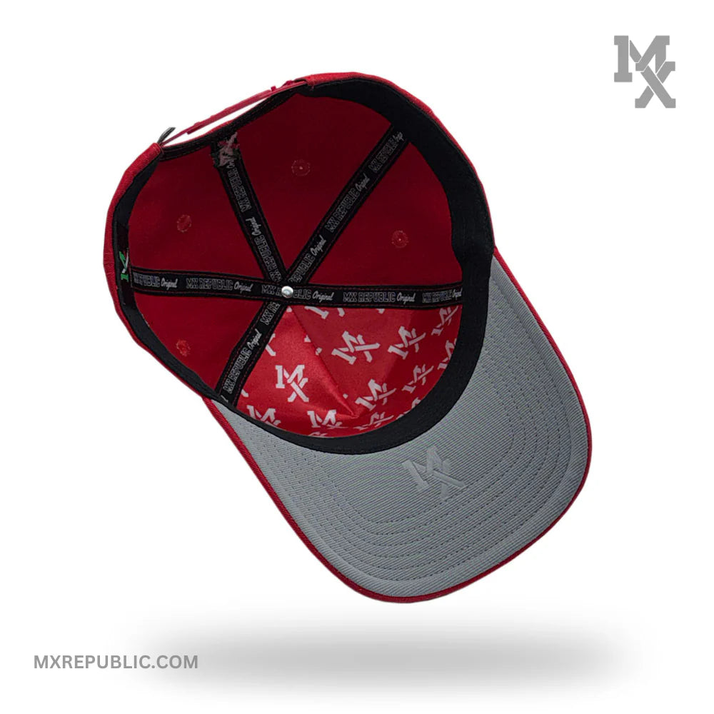 MX Baseball Cap Roja Tricolor MX1017