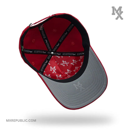 MX Baseball Cap Roja Tricolor MX1017