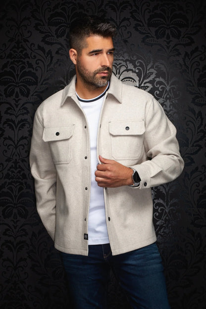 Men Au Noir OverShirt Danali Light Beige