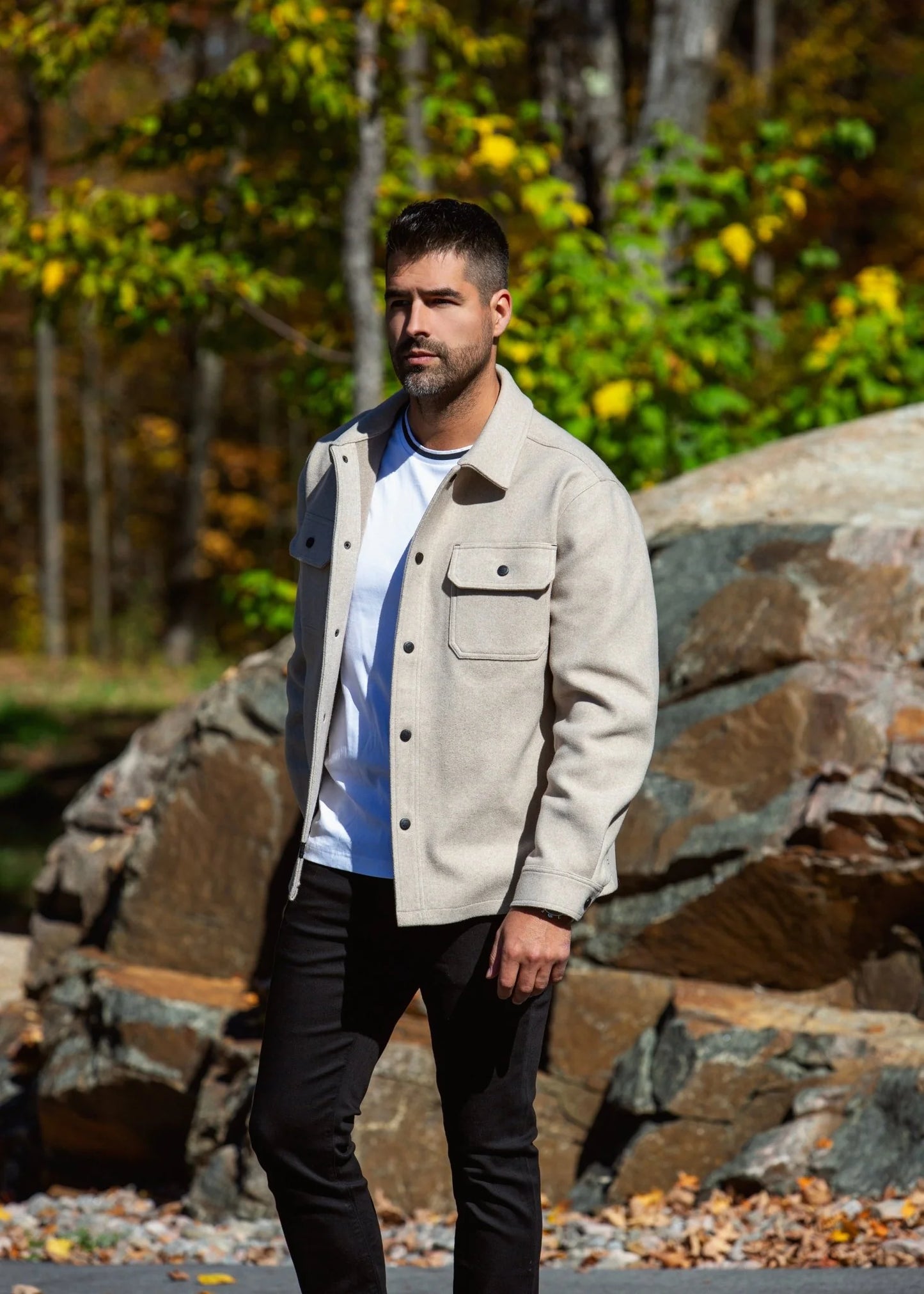 Men Au Noir OverShirt Danali Light Beige