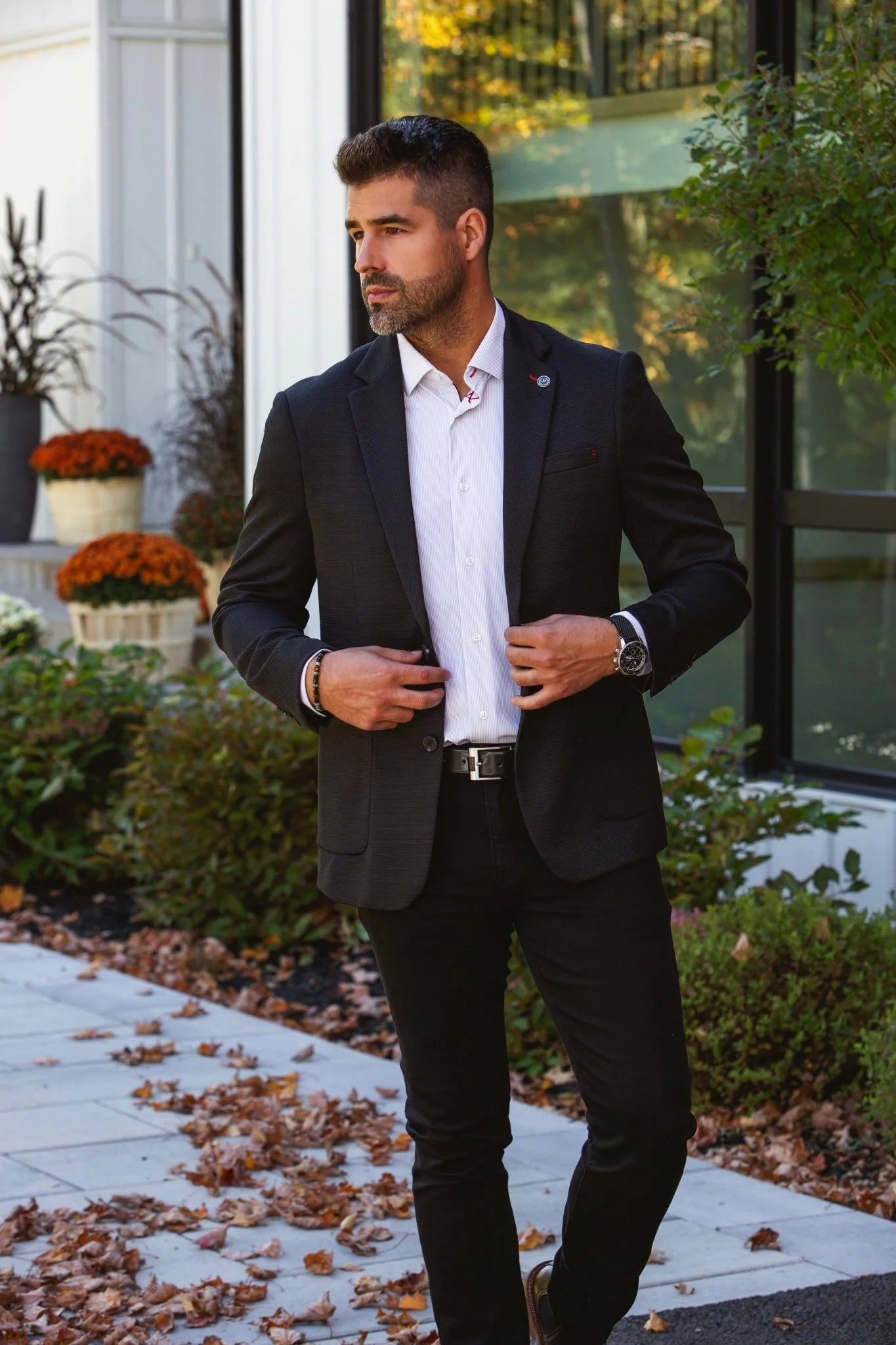 Men Au Noir Blazer Delon Black