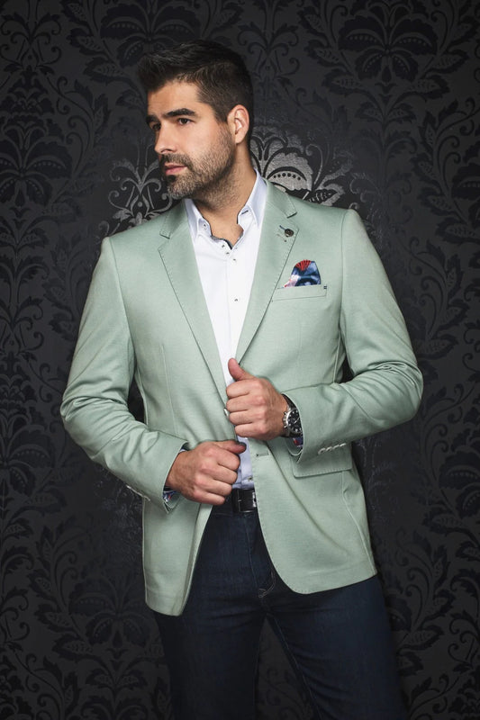 Men Au Noir Blazer Glover Green
